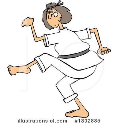 Royalty-Free (RF) Karate Clipart Illustration by djart - Stock Sample #1392885