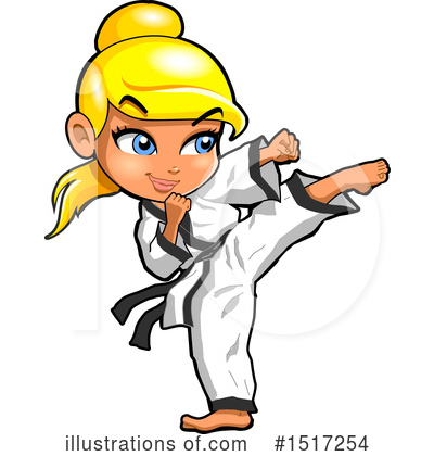 Karate Clipart #1517255 - Illustration by Clip Art Mascots