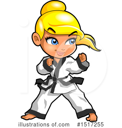 Royalty-Free (RF) Karate Clipart Illustration by Clip Art Mascots - Stock Sample #1517255