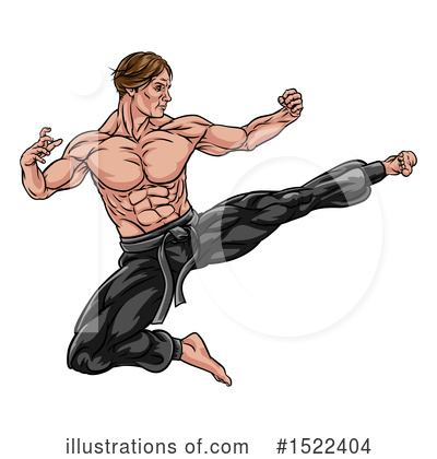 Taekwondo Clipart #1522404 by AtStockIllustration