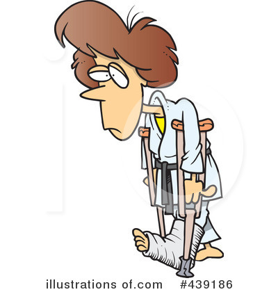 Crutches Clipart #439186 by toonaday