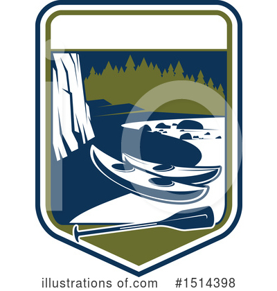 Kayaking Clipart #1514398 by Vector Tradition SM