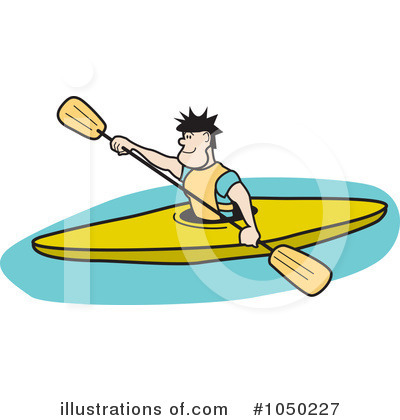 Kayaker Clipart #1050227 by Andy Nortnik