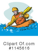 Kayaking Clipart #1145616 by patrimonio