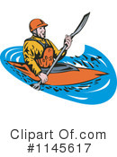 Kayaking Clipart #1145617 by patrimonio