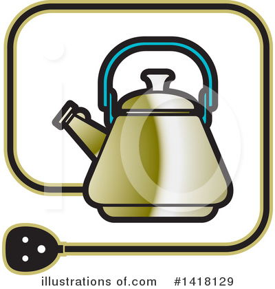 Royalty-Free (RF) Kettle Clipart Illustration by Lal Perera - Stock Sample #1418129