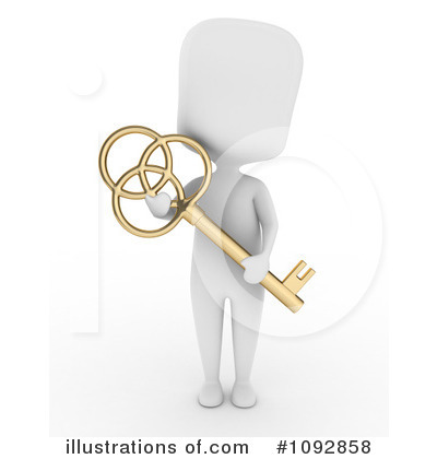 Royalty-Free (RF) Key Clipart Illustration by BNP Design Studio - Stock Sample #1092858