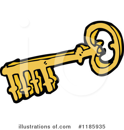 Royalty-Free (RF) Key Clipart Illustration by lineartestpilot - Stock Sample #1185935