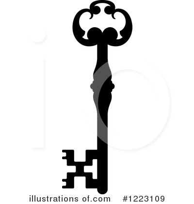 Royalty-Free (RF) Key Clipart Illustration by Vector Tradition SM - Stock Sample #1223109