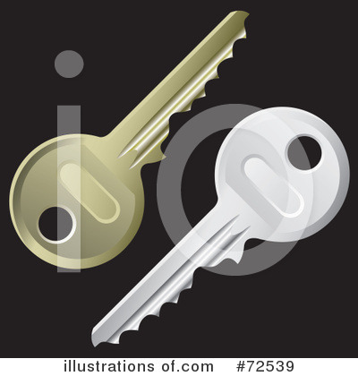 Royalty-Free (RF) Key Clipart Illustration by cidepix - Stock Sample #72539