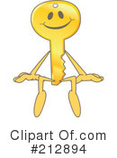 Key Mascot Clipart #212894 by Mascot Junction