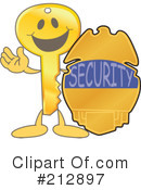 Key Mascot Clipart #212897 by Mascot Junction