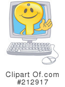 Key Mascot Clipart #212917 by Mascot Junction