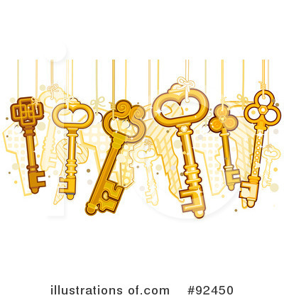 Skeleton Keys Clipart #92450 by BNP Design Studio