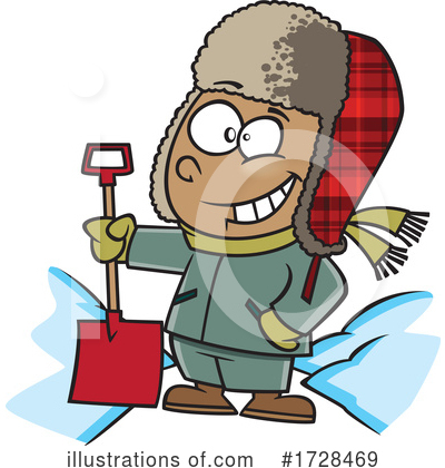 Shoveling Snow Clipart #1728469 by toonaday