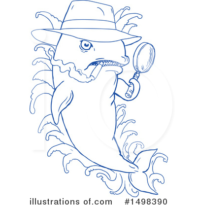 Royalty-Free (RF) Killer Whale Clipart Illustration by patrimonio - Stock Sample #1498390