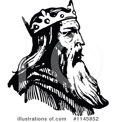 Royalty-Free (RF) King Clipart Illustration by Prawny Vintage - Stock Sample #1145852