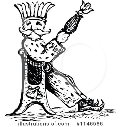 Royalty-Free (RF) King Clipart Illustration by Prawny Vintage - Stock Sample #1146566