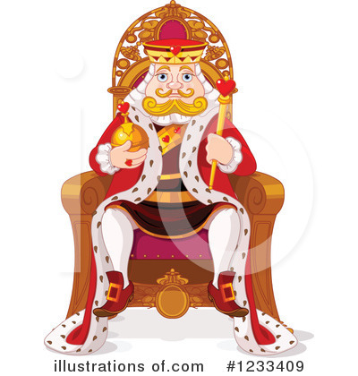 Royalty-Free (RF) King Clipart Illustration by Pushkin - Stock Sample #1233409