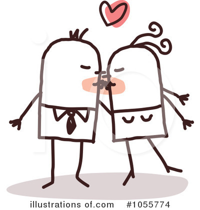 Royalty-Free (RF) Kiss Clipart Illustration by NL shop - Stock Sample #1055774