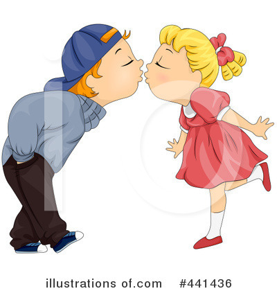 Royalty-Free (RF) Kiss Clipart Illustration by BNP Design Studio - Stock Sample #441436