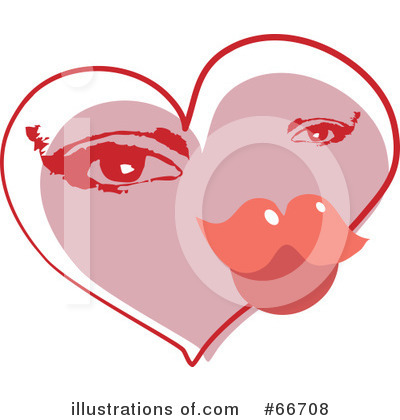 Royalty-Free (RF) Kiss Clipart Illustration by Prawny - Stock Sample #66708