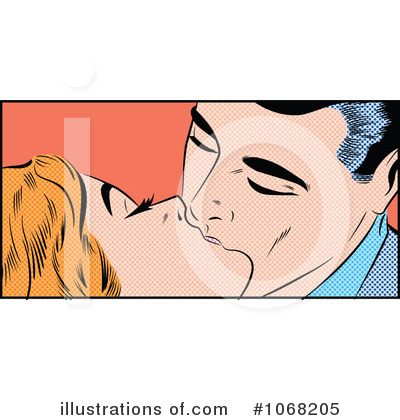 Royalty-Free (RF) Kissing Clipart Illustration by brushingup - Stock Sample #1068205