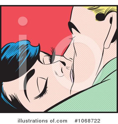 Royalty-Free (RF) Kissing Clipart Illustration by brushingup - Stock Sample #1068722