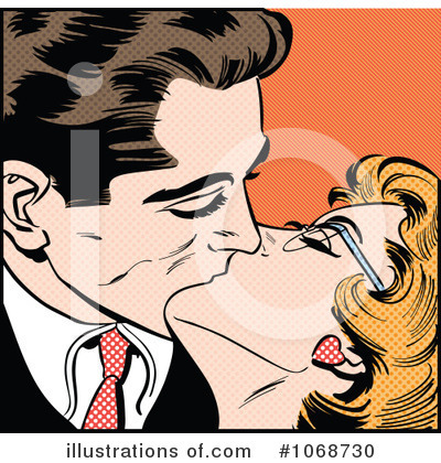 Royalty-Free (RF) Kissing Clipart Illustration by brushingup - Stock Sample #1068730