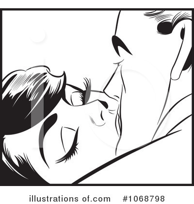 Royalty-Free (RF) Kissing Clipart Illustration by brushingup - Stock Sample #1068798