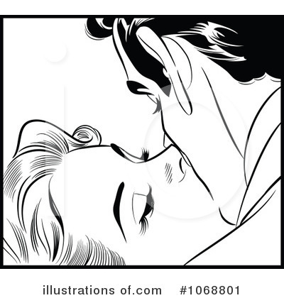 Royalty-Free (RF) Kissing Clipart Illustration by brushingup - Stock Sample #1068801