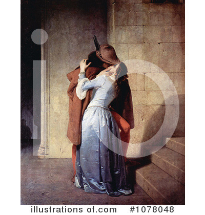 Royalty-Free (RF) Kissing Clipart Illustration by JVPD - Stock Sample #1078048