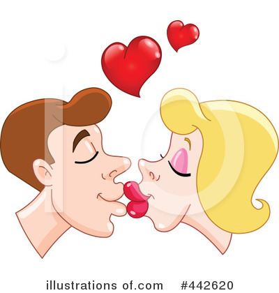 Royalty-Free (RF) Kissing Clipart Illustration by yayayoyo - Stock Sample #442620