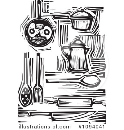 Royalty-Free (RF) Kitchen Clipart Illustration by xunantunich - Stock Sample #1094041