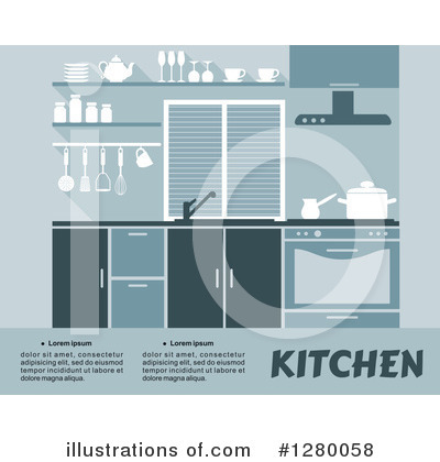 Royalty-Free (RF) Kitchen Clipart Illustration by Vector Tradition SM - Stock Sample #1280058