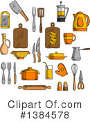 Kitchen Clipart #1384578 by Vector Tradition SM