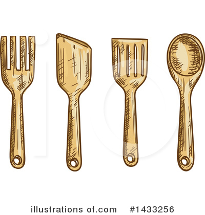 Kitchen Utensils Clipart #1433256 by Vector Tradition SM