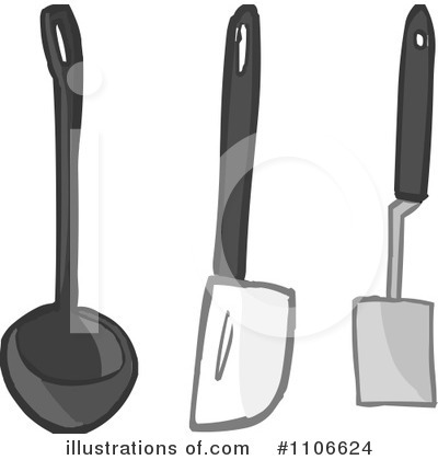 Royalty-Free (RF) Kitchen Utensils Clipart Illustration by Cartoon Solutions - Stock Sample #1106624