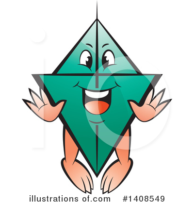 Royalty-Free (RF) Kite Clipart Illustration by Lal Perera - Stock Sample #1408549