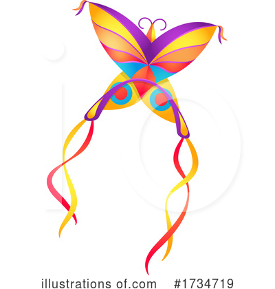 Royalty-Free (RF) Kite Clipart Illustration by Vector Tradition SM - Stock Sample #1734719