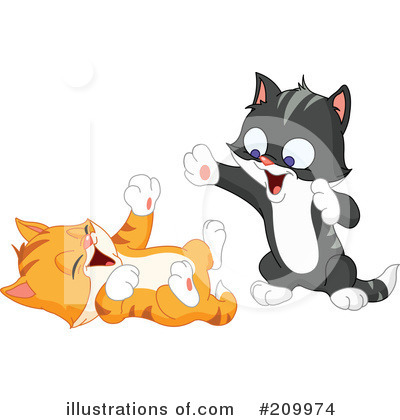 Royalty-Free (RF) Kitten Clipart Illustration by yayayoyo - Stock Sample #209974