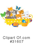 Kittens Clipart #31607 by Alex Bannykh