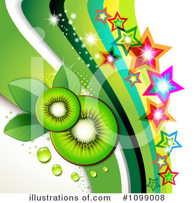 Royalty-Free (RF) Kiwi Fruit Clipart Illustration by merlinul - Stock Sample #1099008