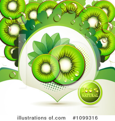 Royalty-Free (RF) Kiwi Fruit Clipart Illustration by merlinul - Stock Sample #1099316