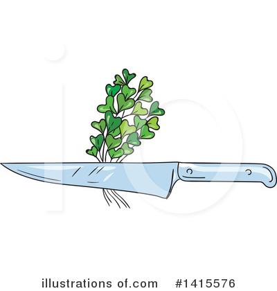 Royalty-Free (RF) Knife Clipart Illustration by patrimonio - Stock Sample #1415576