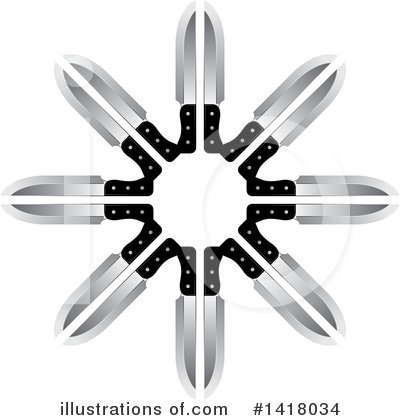 Knife Clipart #1418034 by Lal Perera