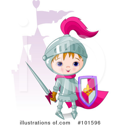 Royalty-Free (RF) Knight Clipart Illustration by Pushkin - Stock Sample #101596
