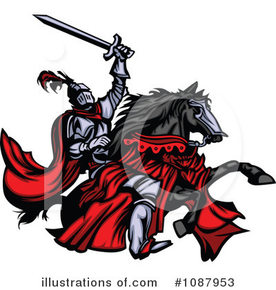 Royalty-Free (RF) Knight Clipart Illustration by Chromaco - Stock Sample #1087953