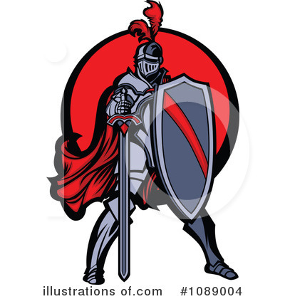 Royalty-Free (RF) Knight Clipart Illustration by Chromaco - Stock Sample #1089004