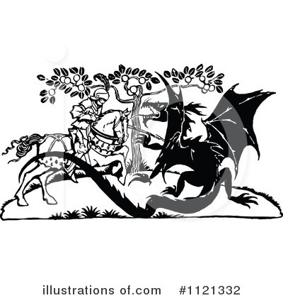 Dragon Clipart #1121332 by Prawny Vintage